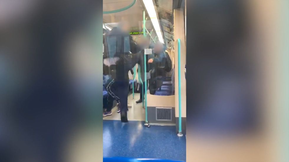 Ticket inspector scuffles with passenger on London train after 'racist abuse'