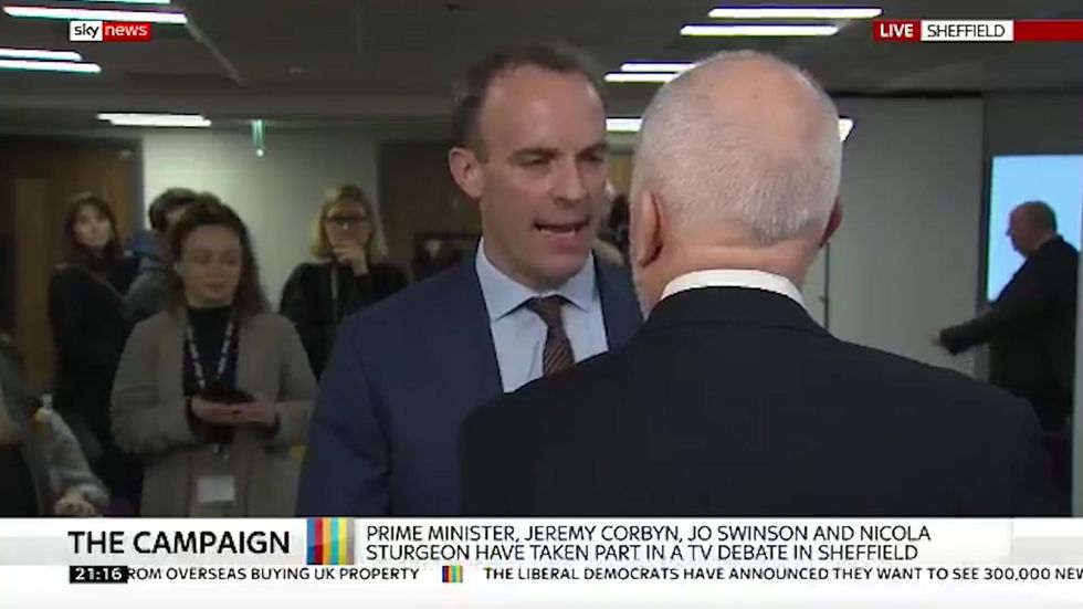 Dominic Raab and Labour's Andy McDonald break out in heated argument live on air