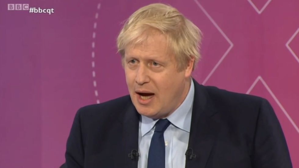 Boris Johnson challenged by Fiona Bruce over comments written in columns