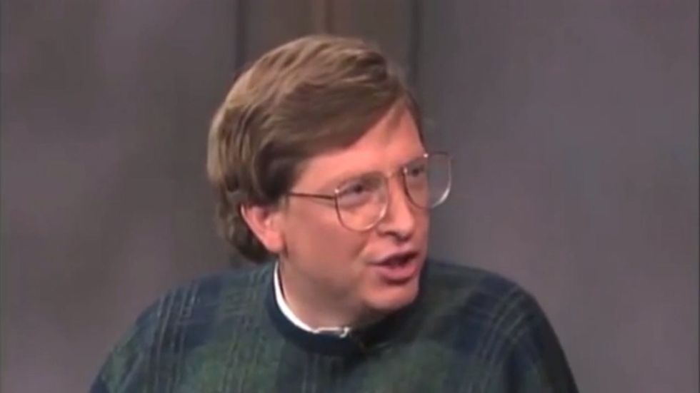 Bill Gates trying to explain the internet in 1995