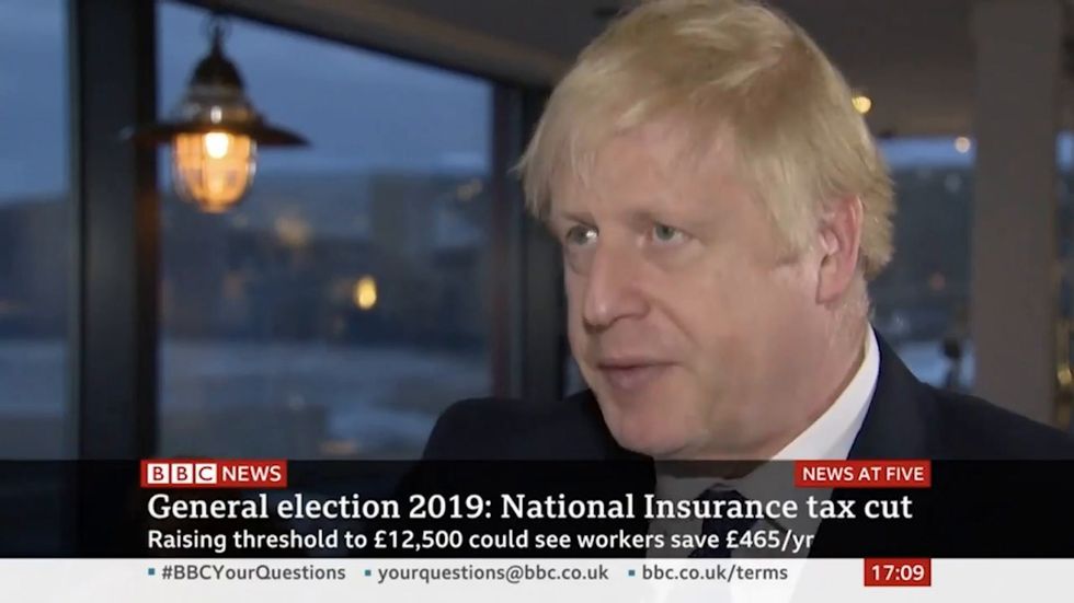 Boris Johnson on National Insurance tax cut plans