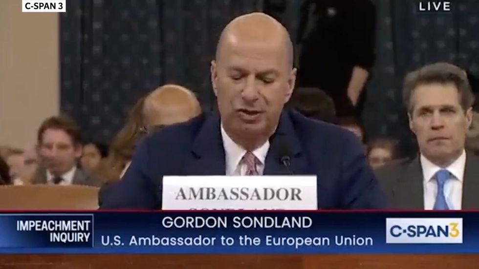 Gordon Sondland: We did not want to work with Mr. Giuliani. Simply put, we played the hand we were dealt