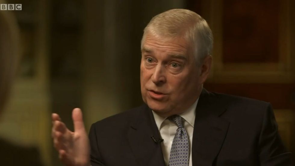Prince Andrew claims he had a medical condition which meant he was unable to sweat