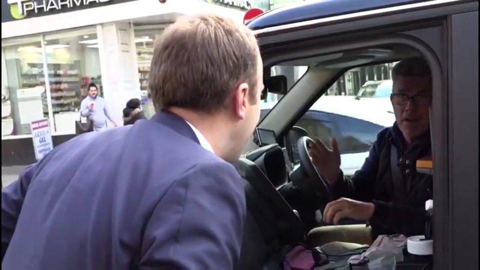 Matt Hancock meets member of the public who tells him to 'Get Brexit Done'