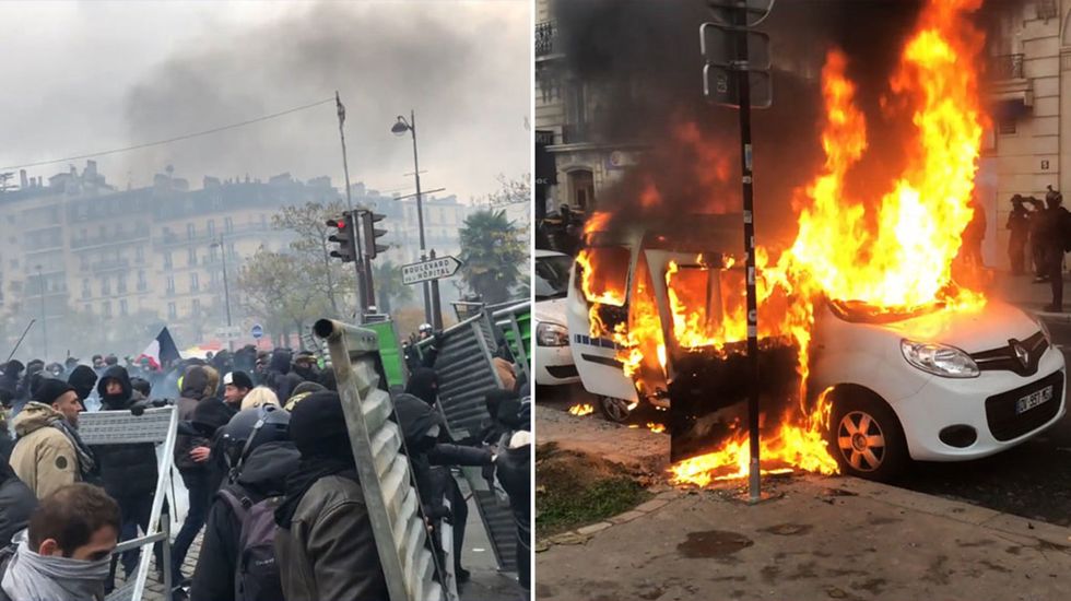 Paris riots break out on first anniversary of yellow vest protests