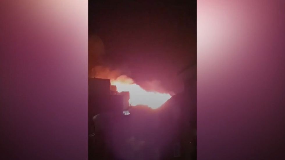 26 fire crews tackle large blaze at Bolton student flats