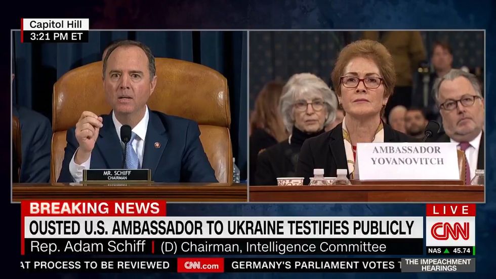 Marie Yovanovitch receives standing ovation after Donald Trump attacks her amid impeachment testimony