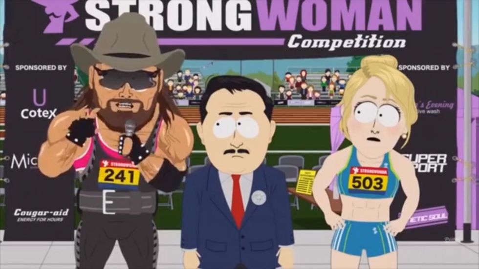 South Park episode shows 'transphobic' character competing in women's competition