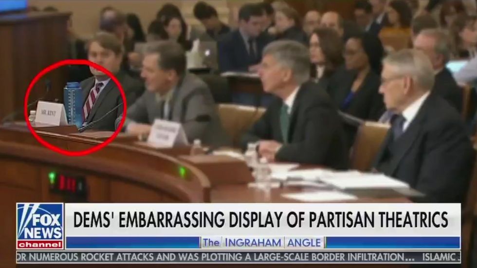 Laura Ingraham obsesses over George Kent's water bottle: 'Is he on a treadmill?'