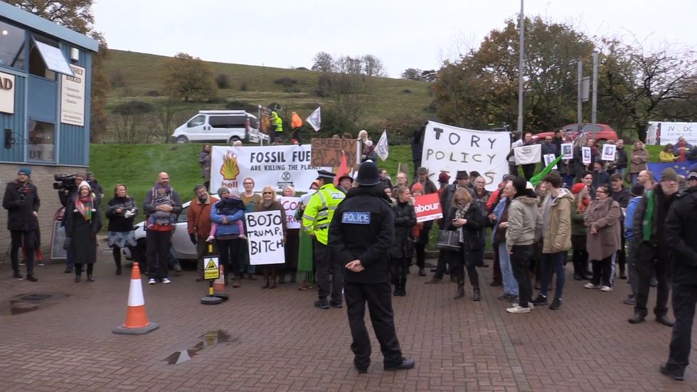 Boris Johnson scraps bakery visit over security concerns amid protests
