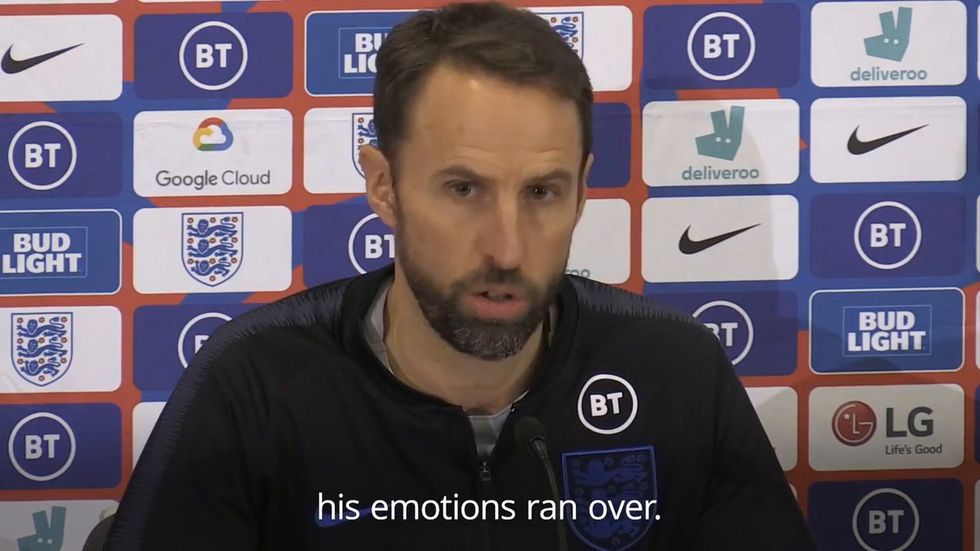 Gareth Souhgate: Emotions ran high during Sterling and Gomez clash