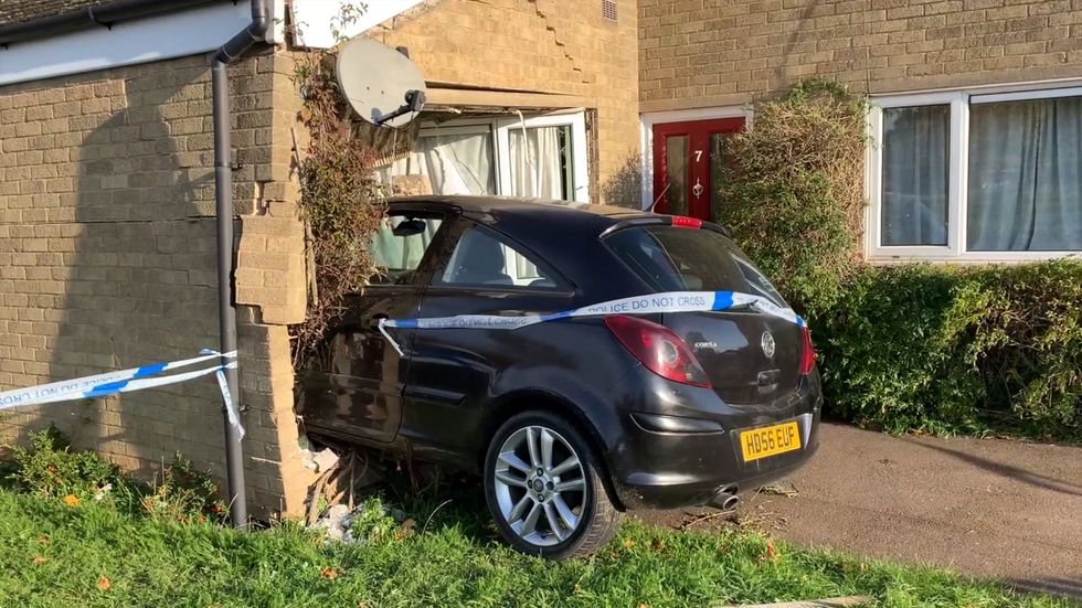 Pensioner dodges death by going to toilet as car crashes into his house