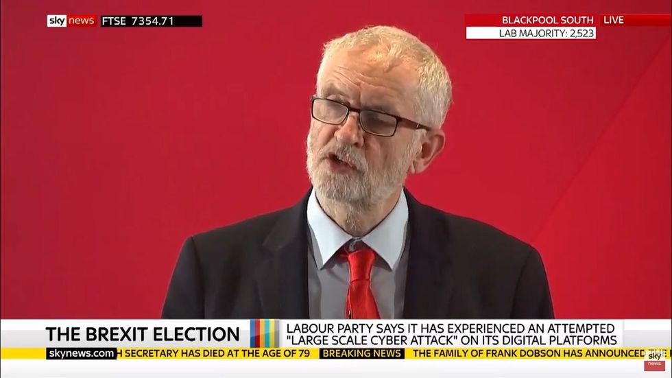 Jeremy Corbyn says Labour's computer systems have repelled 'a very serious cyber attack'