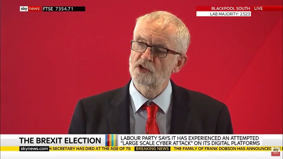 Jeremy Corbyn says Labour's computer systems have repelled 'a very serious cyber attack'