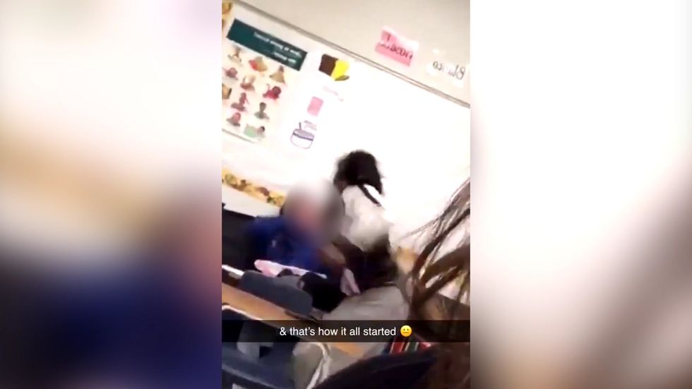Female teacher punches student repeatedly in the face before stamping on their head in Texas classroom