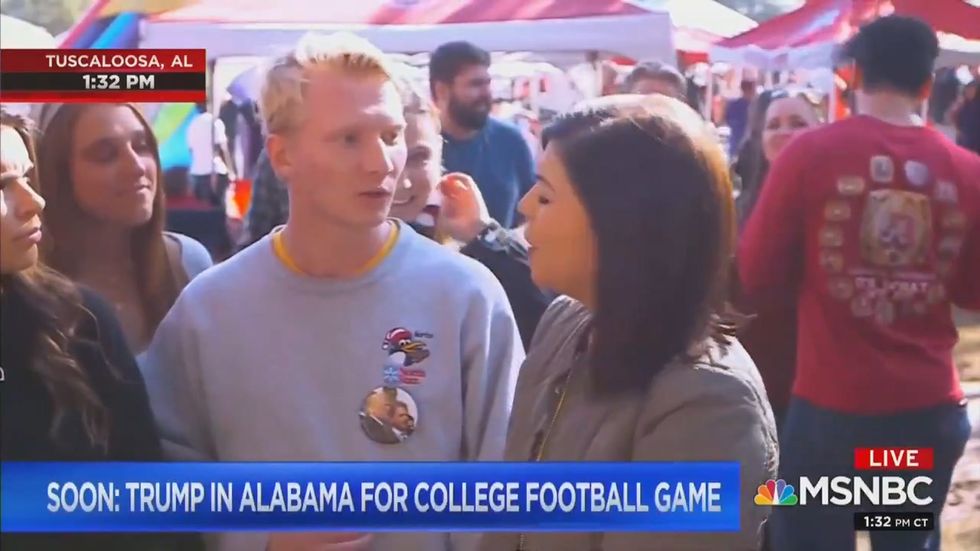 Alabama student drops Epstein conspiracy theory while on MSNBC news