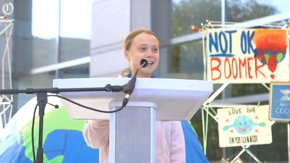 Greta Thunberg politely shuts down heckler at North Carolina rally