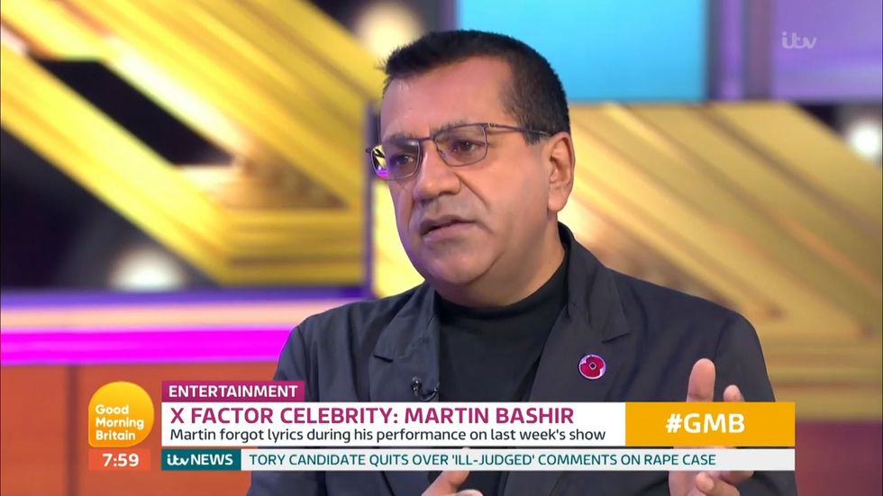 Martin Bashir says he has been 'humiliated' by BBC colleagues for X Factor: Celebrity appearance