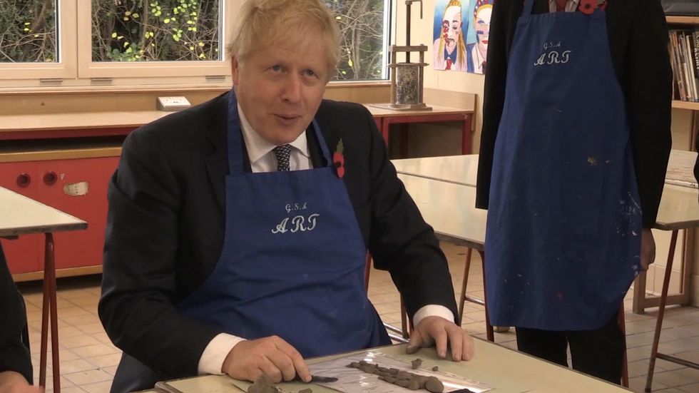 Boris Johnson visits Nottinghamshire school