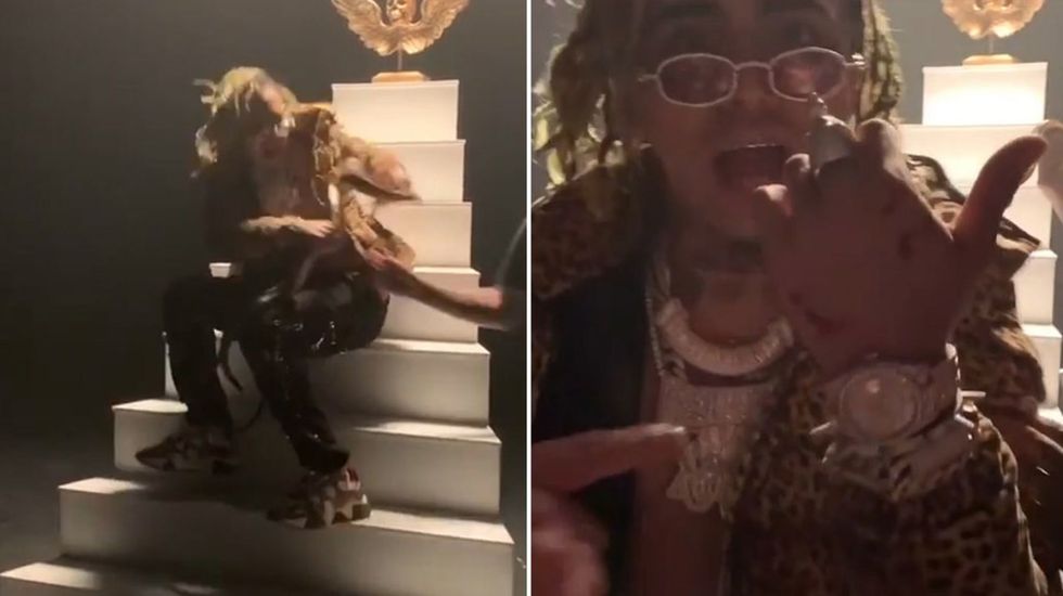 Snake bites rapper Lil Pump on set of music video