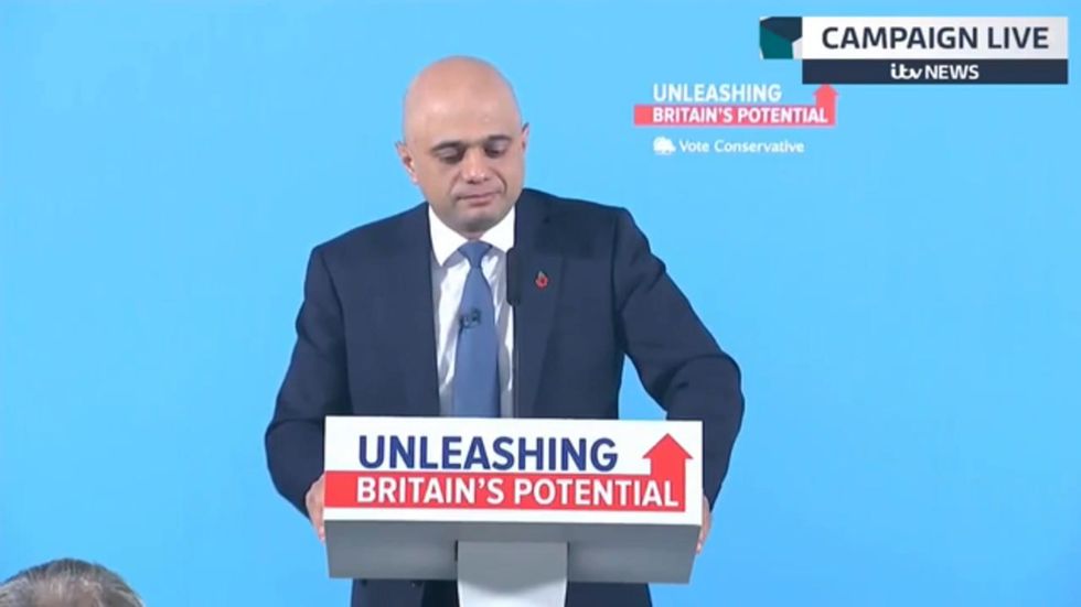 Sajid Javid confirms the Conservative manifesto will include plans to borrow money to invest in schools, railways, hospitals and infrastructure 