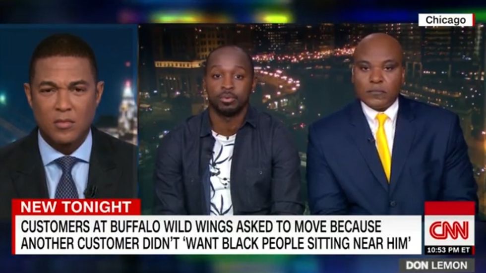 Buffalo Wild Wings staff asked diners to move because a customer didn’t ‘want black people sitting near him'