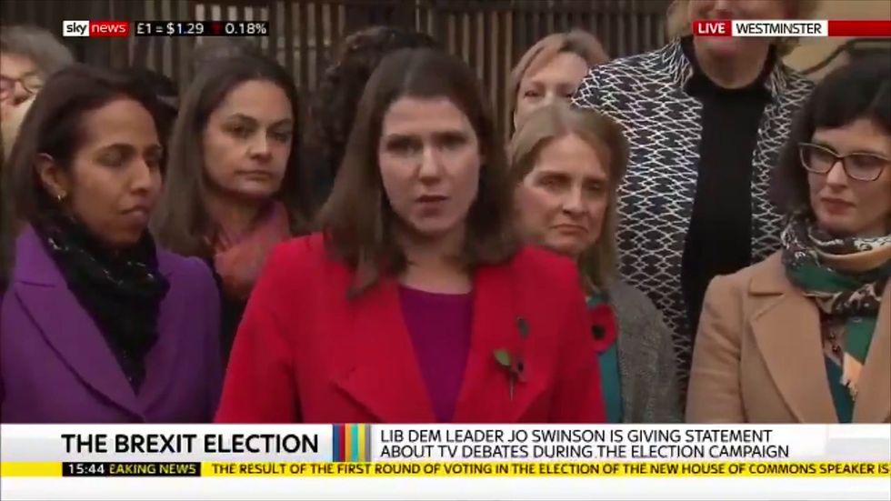 Jo Swinson says Lib Dems may take legal action over TV debates