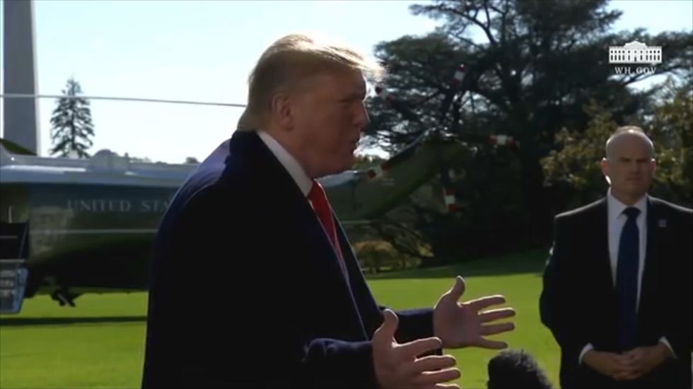 Donald Trump says he wants his ‘friends’ Boris Johnson and Nigel Farage to unite