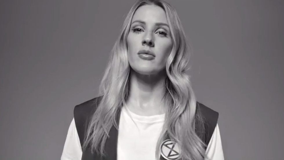 Ellie Goulding and Chris Packham star in Extinction Rebellion video
