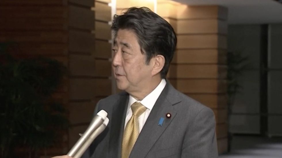 Japanese Prime Minister Shinzo Abe condemns North Korea's missile launch