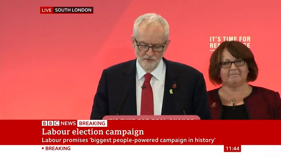 Jeremy Corbyn: “I ask our media, as good journalists, to just report what we say.”