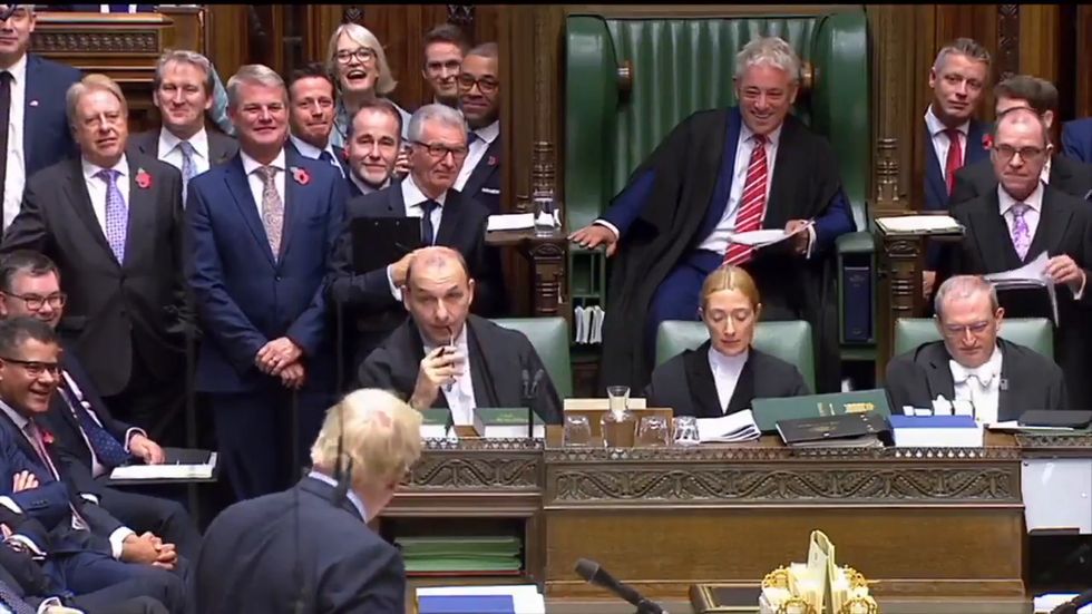 Boris Johnson compares John Bercow to 'uncontrollable tennis ball machine' and Scarface in joke filled tribute