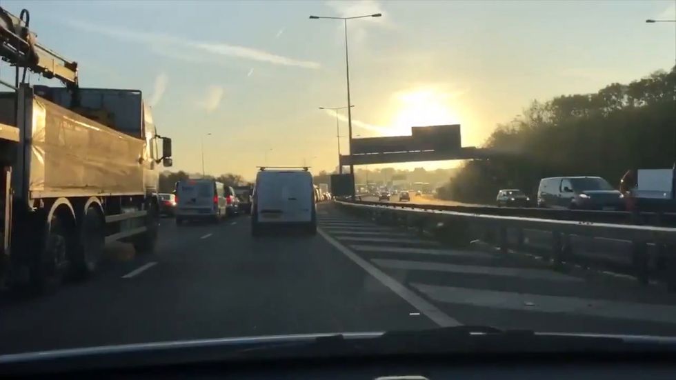 Long tailbacks as Brexit lorry operation to slow parts of major motorway to 30mph overruns