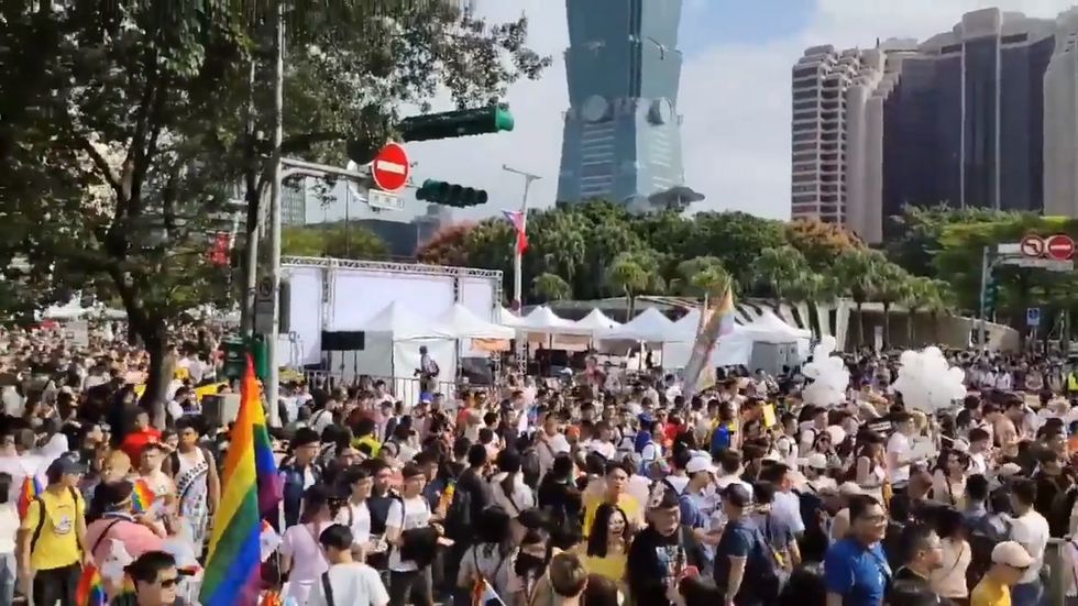 Taiwan celebrates first Pride parade since legalisation of same-sex marriage