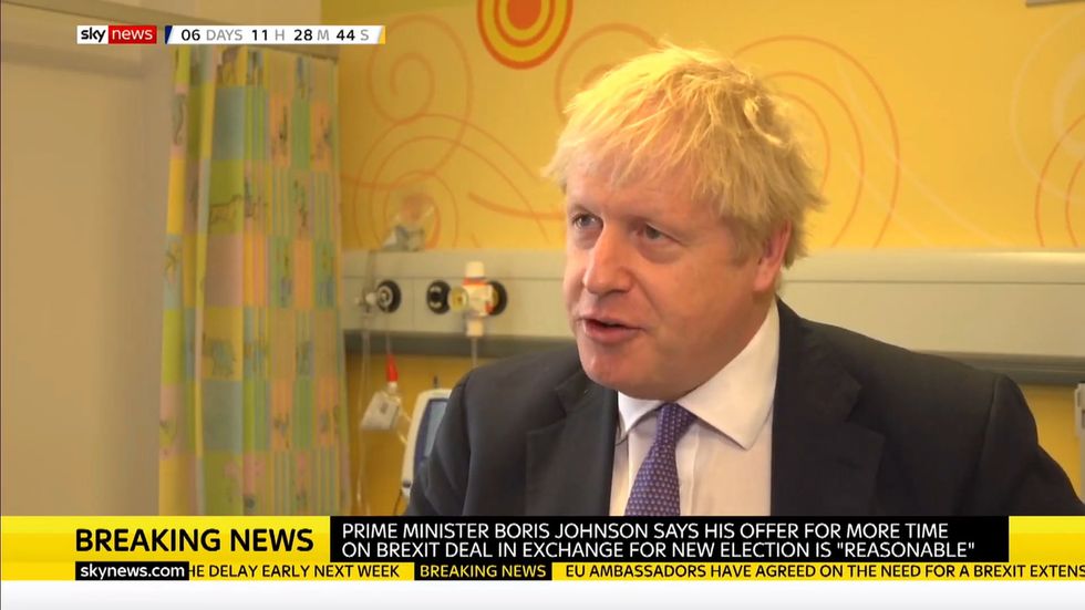 Boris Johnson denies government would go on strike 