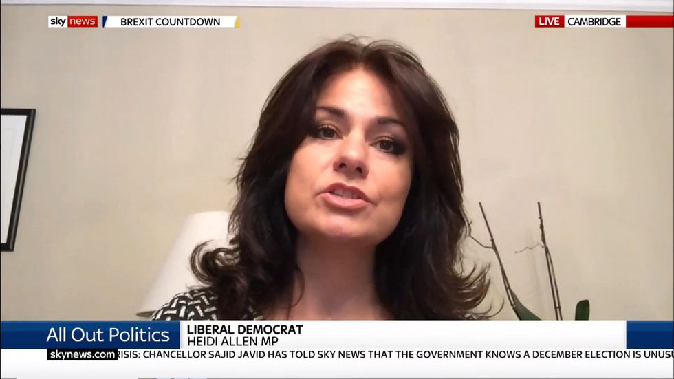 Heidi Allen says December election date with only stand to benefit Boris Johnson 