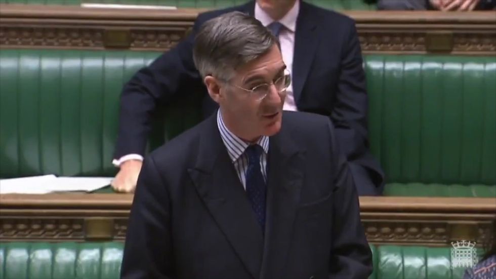 Jacob Rees-Mogg sings a song about 'That damned elusive Brexit bill'