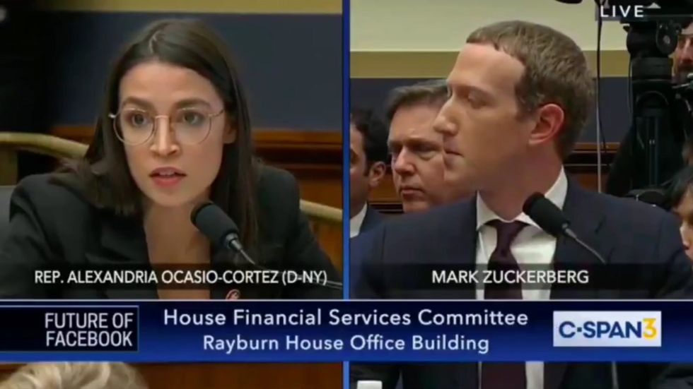 Alexandria Ocasio-Cortez questions Facebook's Zuckerberg over allowing politicians to lie in ads
