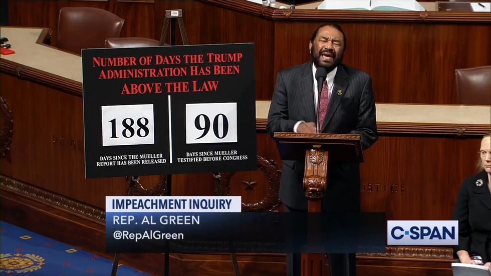 Al Green slams Donald Trump for comparing impeachment to lynching