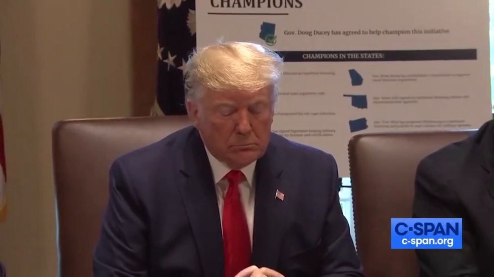 Trump's team thank God for the US president