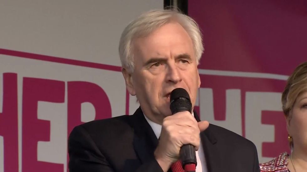 Final Say march: John McDonnell says UK's future 'best lies within EU' as he calls for People's Vote