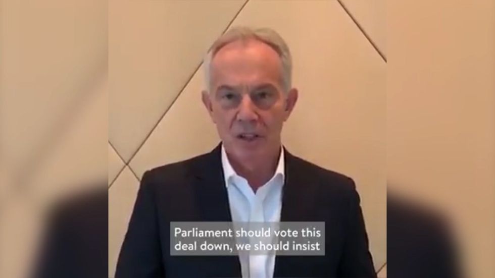 Tony Blair calls for second referendum