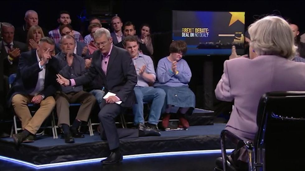 Studio guest confronts Anne Widdecombe for 'peddling' hate