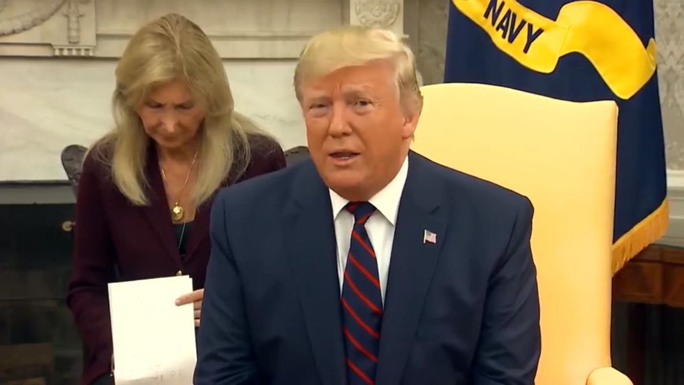 Italian interpreter reacts to Trump's assertion Syria has 'a lot of sand'