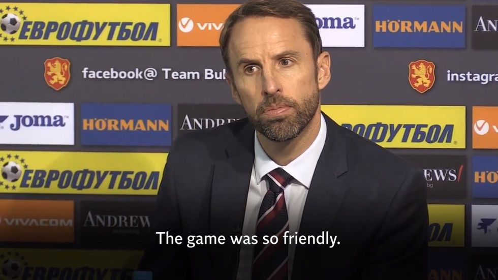 Bulgarian journalist claims England match 'was so friendly' as he interrupts Gareth Southgate press conference