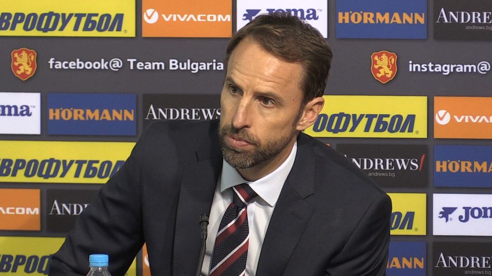 Gareth Southgate reacts to England win over Bulgaria 