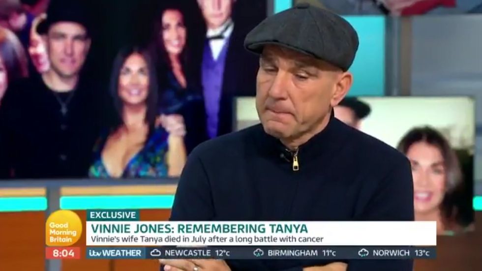 Vinnie Jones opens up on finding letter from late wife following her death from cancer