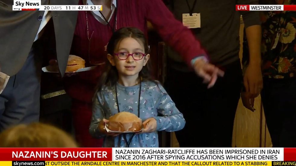 Nazanin's daughter arrives back in the UK