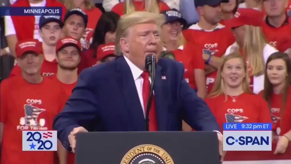Trump launches blistering attack on Ilhan Omar by repeating conspiracy theories from right-wing blog