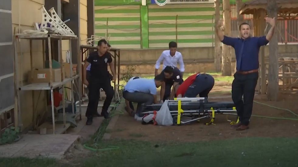 Turkey: Civilians rushed to hospital as bombing rains down